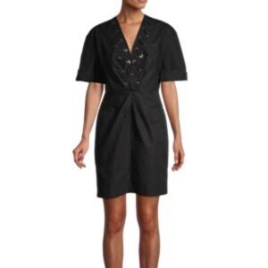 Sandro Paris Lattice Bust Mini Dress #3129